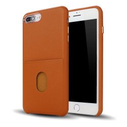 iPhone 8 Plus / 7 Plus Pro Card Slot Armor PU Leather Case (Brown)